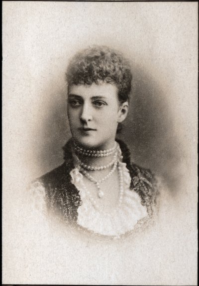 Portrait of Alexandra of Denmark (1844-1925), Queen Consort of the United Kingdom by French Photographer